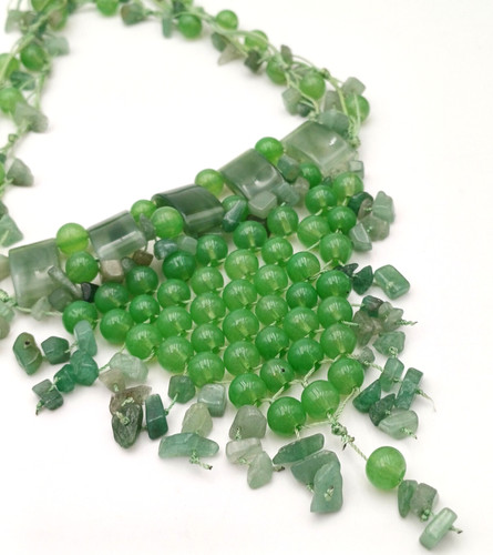 Agata verde collana - in, stile