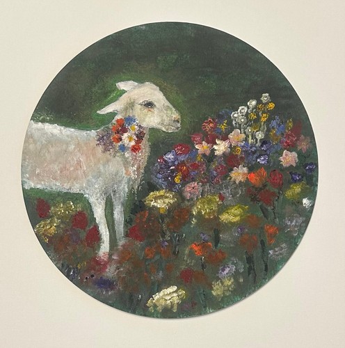 Agnello dipinto opera - agnello,,