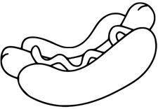 Adesivo hot dog sticker auto