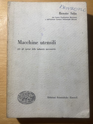 Macchine utensili per - , gli
