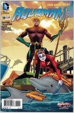 Aquaman 39 DC Comics 2015 Harley Quinn Variant Cover F
