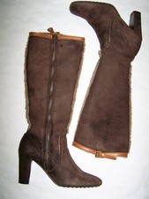 STIVALI CAR SHOE N 35 LEATHER BOOTS 100% MADE IN ITALY