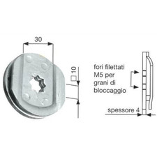 Inserto con foro quadro 10 mm