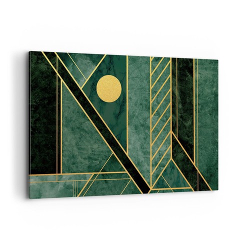 Quadro tela 120x80cm verde - 120x80cm,