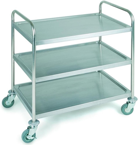 Carrello servizio inox - inox, a