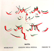 Roberto Sebastian MATTA MUSIK FOOT 1990 cartella con 3 serigrafie firmate