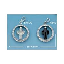 CROCE CIONDOLO IN ARGENTO E CRISTALLI SWAROVSKI PRODUZIONE ARTIGIANALE ITALIANA