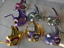 1 MASCHERA VENEZIANA CARNEVALE lavorato decorato venezia Halloween divertimento 