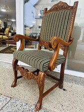 Poltrona antica vecchia stile Impero Biedermeier Chippendale Inghilterra bracciolo