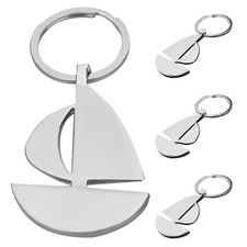  4 Pezzi Portachiavi Barca a