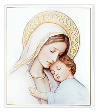 MADONNA CON BAMBINO IN LEGNO