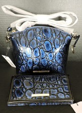 Brahmin Mini Duxbury blu pelle