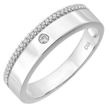 Fede nuziale in oro bianco 9