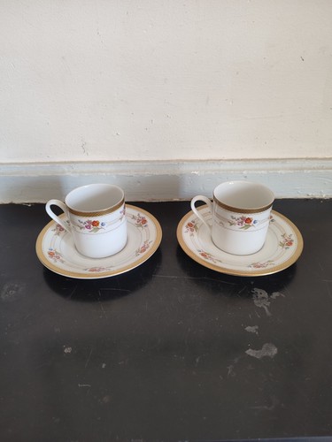 Paire tasse porcelaine - en,