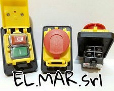 Interruttore KEDU KJD12 Bipolare + Fungo EMERGENZA 10 A 230 V comando sicurezza