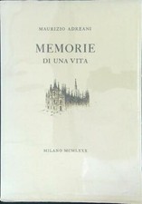 MEMORIE DI UNA VITA ADREANI MAURIIO  1980  BROSSURA