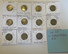 Lotto errori Buffalo Nickel