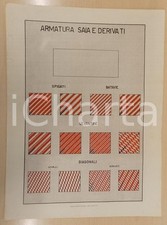1939 BERGAMO Angelo GALIGNANI Studi sul tessuto - Armatura saia e derivati
