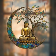 Statua buddha acrilico - acrilico, 2d