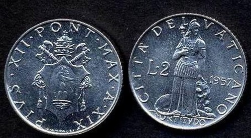 Vaticano pio xii lire - xii,