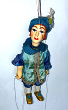 Antico Stab-Marionette Vagabond Fatto Teatro Bambole Testa per Personaggio