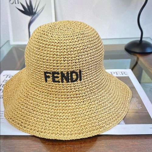 Fendi classic logo - logo, straw