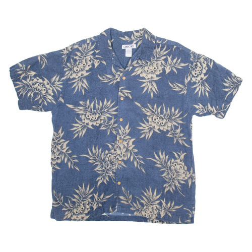 Camicia hawaiian blu fiori - blu,