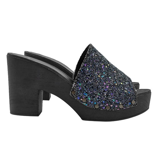Sandali neri glitter - , con