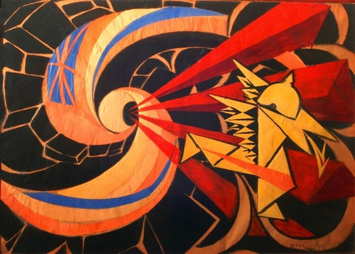 Guerra giacomo balla - guerra, stampa