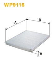 WP9116 FILTRO ABITACOLO PER