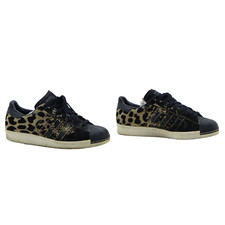 Adidas superstar  scarpe usate numero fr 39.5 (Cod.SS3545) donna nero leopardato