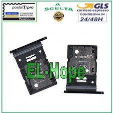 SLOT CARRELLO VANO SCHEDA SIM CARD + MICRO SD SAMSUNG GALAXY A53 5G SM-A536 NERO