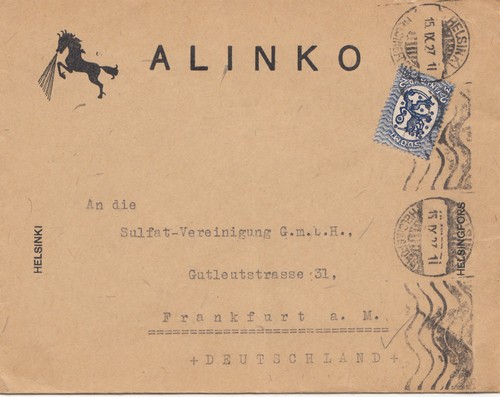 Finlandia 1927 helsinki per - finlandia:,