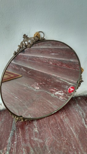 Specchio tondo ottone - specchio, in