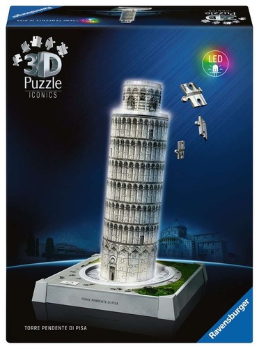 Torre pisa led monumento - di, 3d