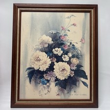 23x19” framed floral print