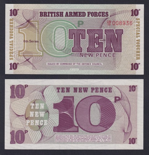 Banconota british armed forces - banconota,