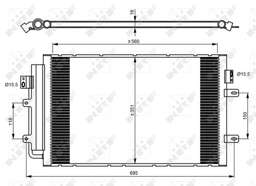Nrf 350083 condensatore - nrf,