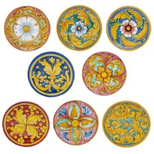 PIATTO IN CERAMICA SICILIANA VARIE FANTASIE 