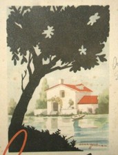 LIBRO G. URBANI LA CASA AFFACCIATA SUL FIUME  COPERTINA DISEGNO BORRIONE MARIO 