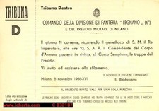 1938 MILANO Divisione Fanteria