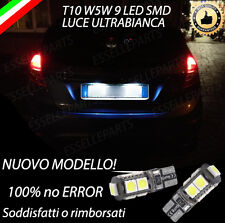 COPPIA LUCI TARGA 9 LED PER FORD FIESTA VI 6 T10 W5W CANBUS NO ERRORE