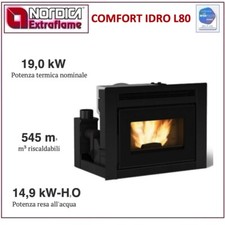 EXTRAFLAME 1282000 COMFORT IDRO L80 INSERTO TERMOCAMINO PELLET 19,0 kW 