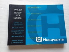 Husqvarna WR-CR 250 - WR 360 2001 manuale uso manutenzione originale italiano