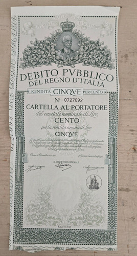 Certificato debito pubblico - certificato,