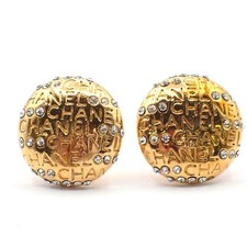 Orecchini CHANEL logo strass