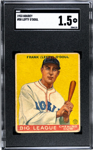 1933 goudey lefty - goudey,