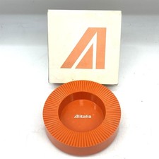 Posacenere Joe Colombo Asietti Alitalia pubblicitario anni 70 vintage arancione