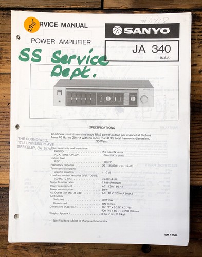 Sanyo ja340 340 - sanyo,