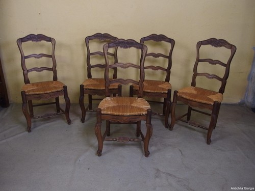Sedie impagliate stile - n., 5